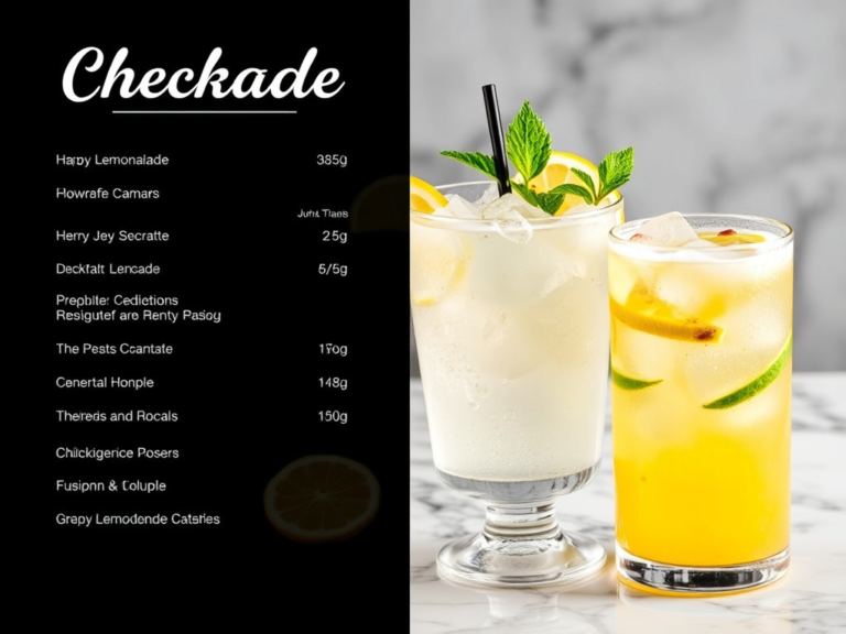 Checkers Drink Menu With Prices For 2026